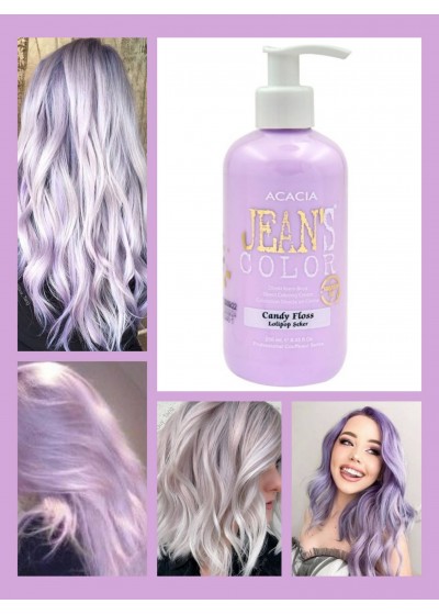 Безамонячна боя за коса в светло розово лилаво - Candy Floss - Jeans Color