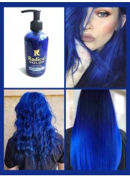 Боя за коса на водна основа цвят Кралско синьо - Electric Blue - Radical