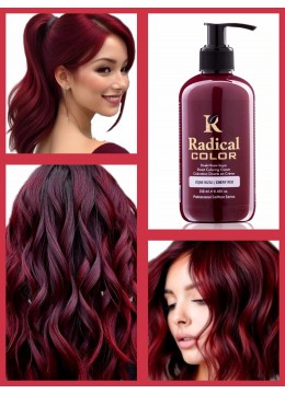 Вишнево червена боя за коса без амоняк за многократна употреба - Cherry Red - Radical