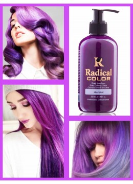 Боя за коса за балеаж и кичури цвят Люляково Лилаво - Radical