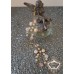 Ръчно изработени обици от кристали Сваровски цвят праскова Garden Blush